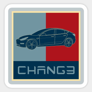 Support Change Sticker